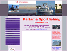 Tablet Screenshot of parlamasportfishing.com